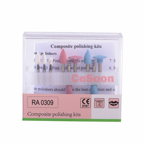 Kit de pulido compuesto de resina curada con luz dental 5 kits RA 0309 para baja velocidad nuevo - Imagen 11 de 12