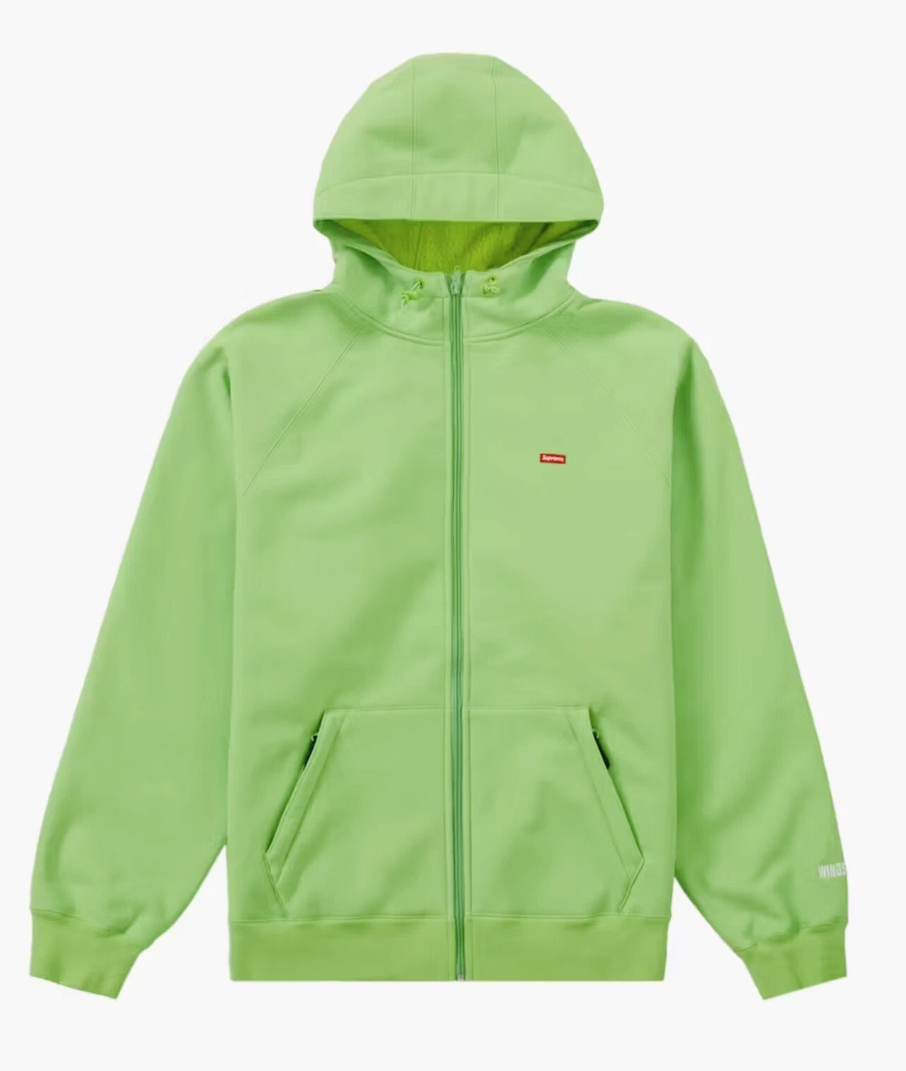 Sweat à capuche zippé Supreme WINDSTOPPER (FW21) vert vif M NEUF SCELLÉ