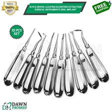 10 Pcs Dental Luxating Elevators Extraction Surgical Inst Oral Implant German Gr