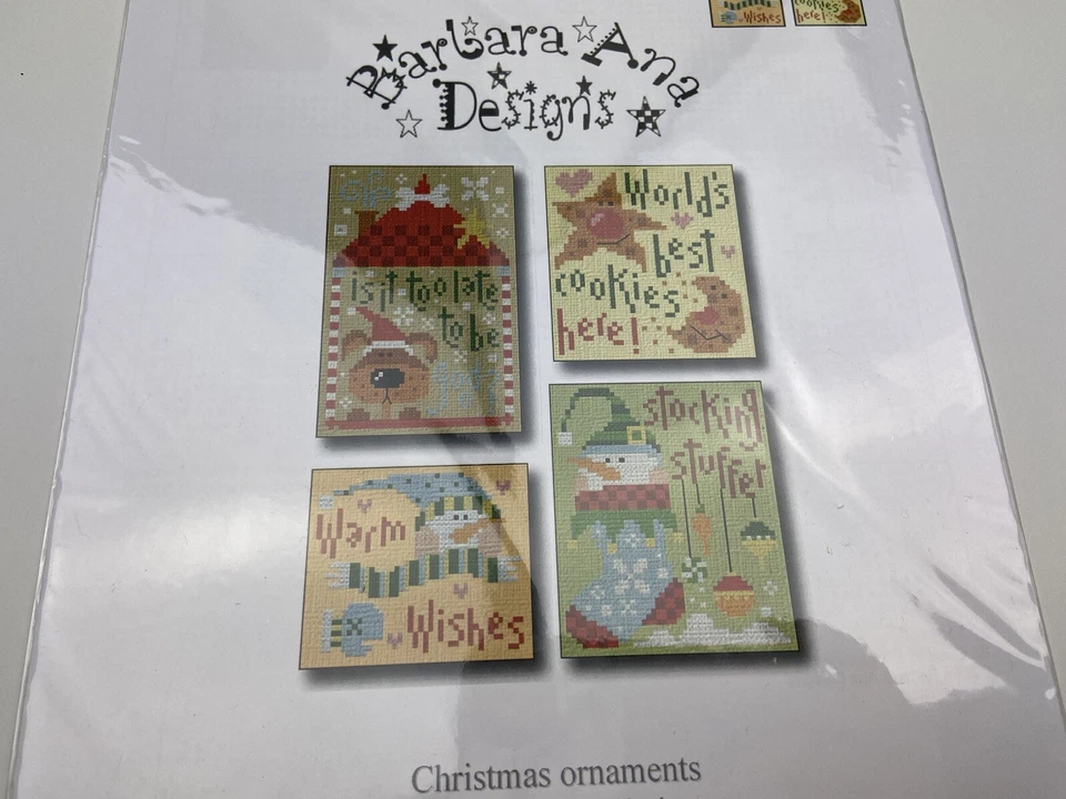 Barbara Ana Designs Christmas Ornaments Counted Cross Stitch Pattern 3P - Image 2 of 3