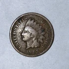 1907 Philadelphia P Mint Indian Head Cent / Penny Copper Coin AS SHOWN Lot A612
