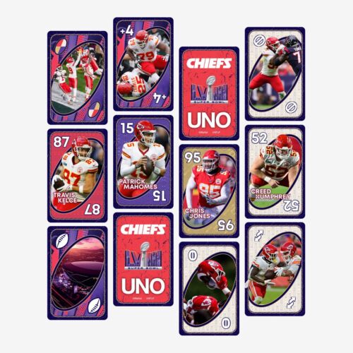 Kansas City CHIEFS NFL Super Bowl LVIII Edition • UNO Card Game • RARE - Picture 3 of 6