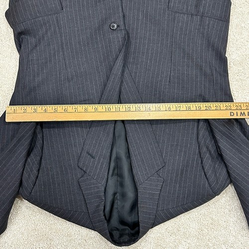Tom James Bespoke Royal Classic Dark Gray Pinstripe Suit 42 Short - Picture 4 of 20