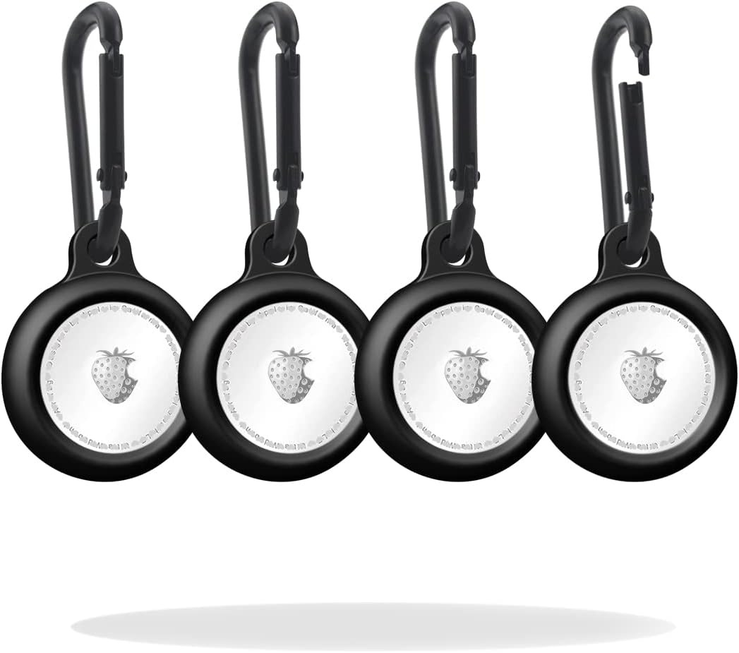 Airtag 4-Pack Silicone Keychain Holder Case for Air-Tag Accessories