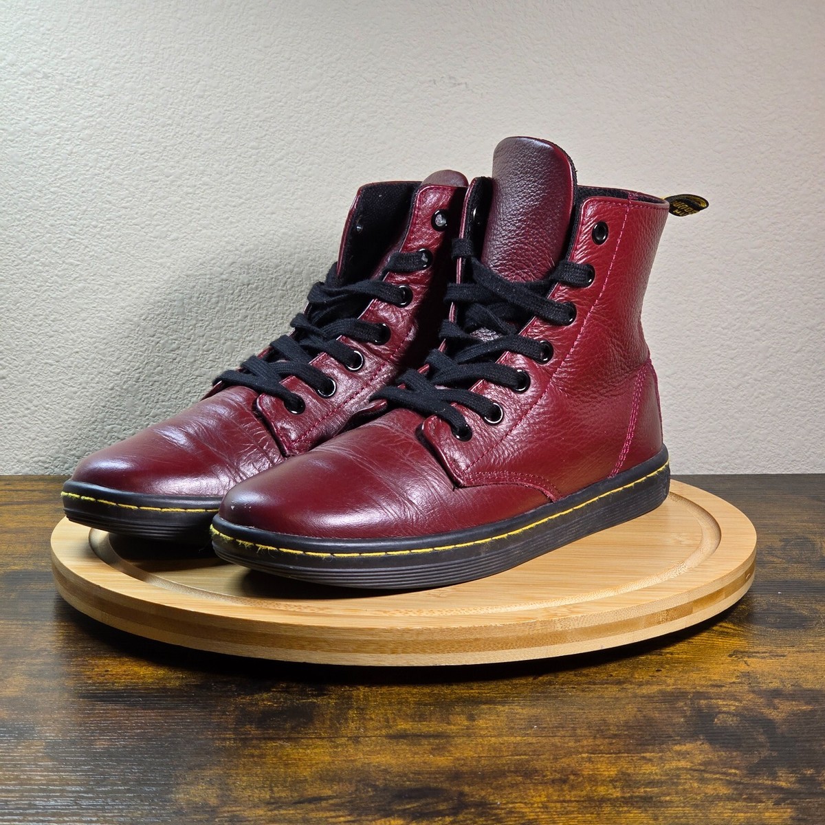 Martens Leyton Women's Boots Size Maroon