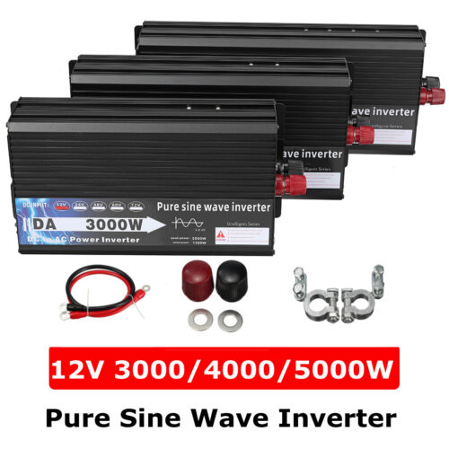 Reiner Sinus Wechselrichter & Power Inverter 3000W/ 4000W/ 5000W DC12V To AC220V - Afbeelding 1 van 16