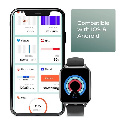 Daewoo Smart Watch Fitness Activity Tracker Heart Rate Blood Pressure Monitor - Picture 7 of 7