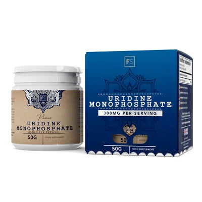 Uridinmonophosphat Pulver 50g | Uridine Monophosphate für Gedächtnis & Lernen - Bild 1 von 4