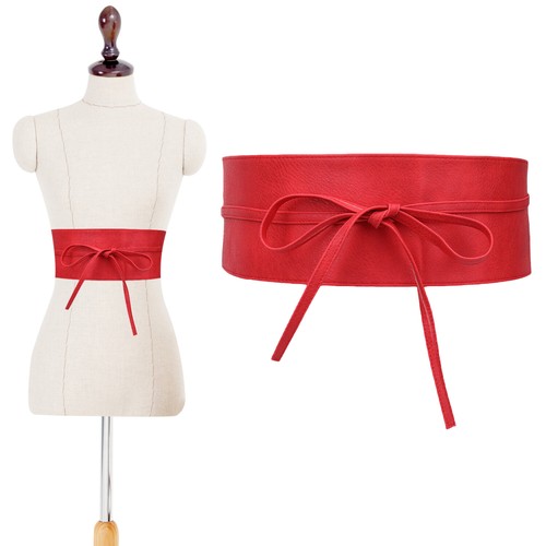 Piel Sintética Moda Cinturón para Mujer Elegante Cinturilla Informal Fiesta Ropa - Imagen 54 de 72