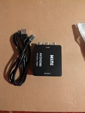 Cooligg RCA to HDMI Female Converter Composite CBS Video Adapter - AV2HDMI