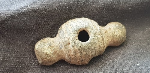 Very rare Medieval little bronze belt mount. Please read description. L42y