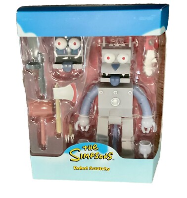 The Simpsons  Super 7Ultimate Robot Scratchy 7''COLLECTORS' EDITION BUNDLE