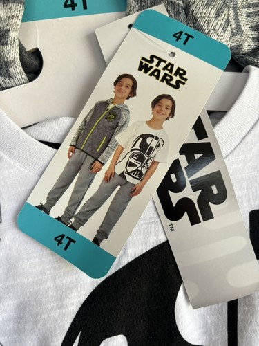 DISNEY STAR WARS ~ Three (3) Piece Set ~ Jacket ~ Tee ~ Joggers ~ Boys' Size 4T - Picture 4 of 4