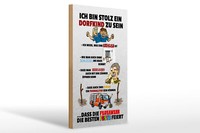 Holzschild Spruch 20X30 Cm Stolz Dorfkind Zu Sein Holz Deko Schild Wooden Sign
