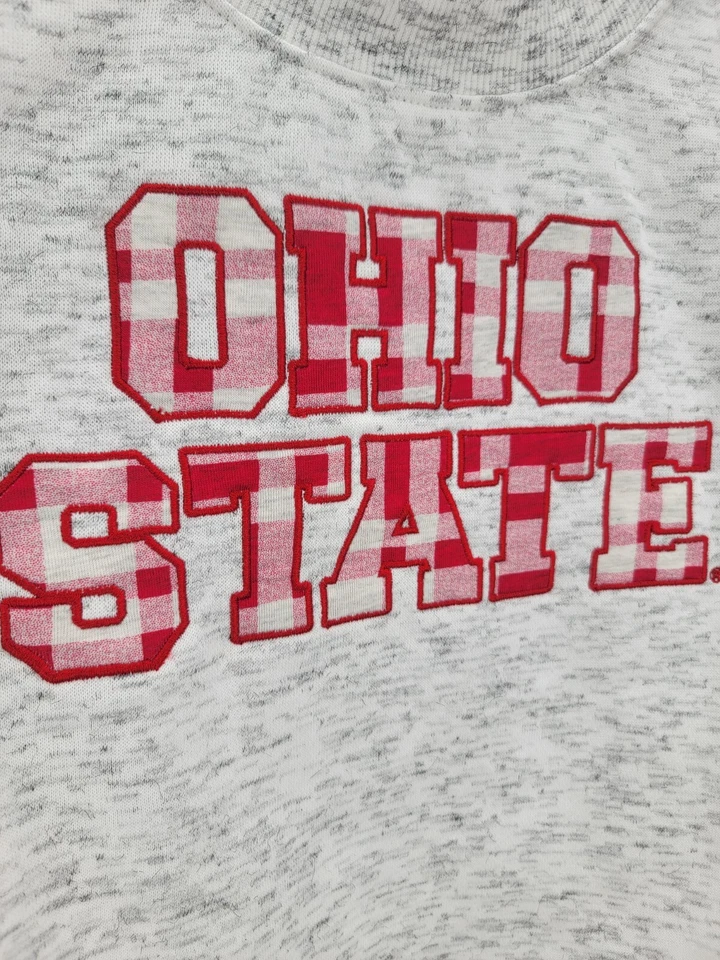 NEW Ohio State Buckeyes OSU Colosseum Crew Sweatshirt Skirt Outfit Girls M 7-8 - Image 2 of 4