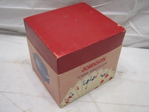 Vintage Johnson Model 50 Card Shuffler Machine W Box Up To 3 Decks Image Is Loading Vintage Johnson Model 50 Card Shuffler Machine W