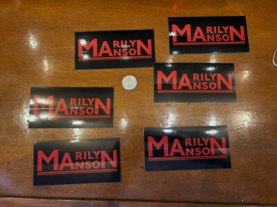 Marilyn Manson The High End of Low Sticker( Lot of  6) Free flag sticker