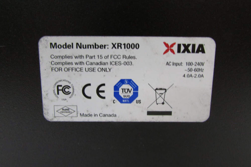 Sonde Réseau Gigabit Ethernet IXIA IxRave XR1000 - Modèle 870-0081 - Occasion - Garantie 60 Jours