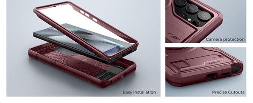 Dexnor Magnetic Case for Samsung Galaxy S24 Ultra Compatible with Magsafe - Picture 64 of 84