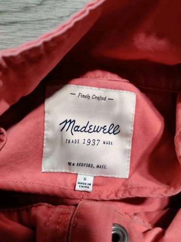 Madewell Prospect In Spiced Rose (Coral) Utility Jacked Women's Size Small - 第 8/16 張圖片