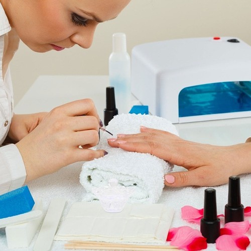 Paquete de 2 tazas limpiadoras de cepillo de uñas de vidrio de cristal para manicura - Imagen 5 de 12