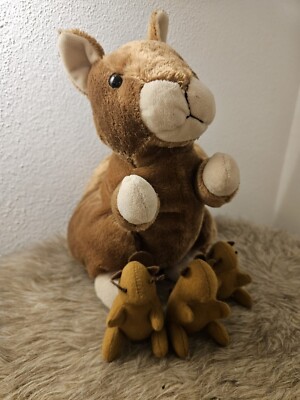 Eichhörnchen Mit 3 Babys Plüsch Deichmann Kuscheltier Stofftier Vintage #11