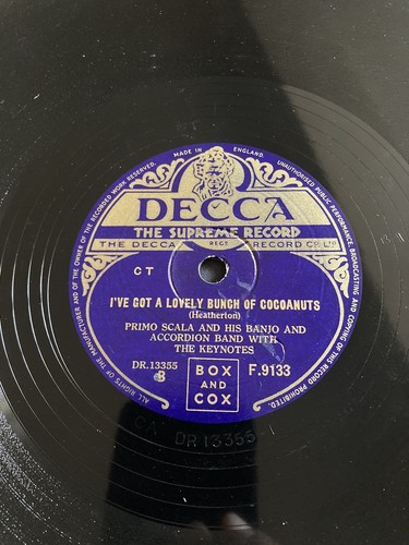 Primo Scala 78rpm 10” The Echo Told Me A Lie I’ve Got A Lovely Bunch Cocoanuts - Picture 6 of 8