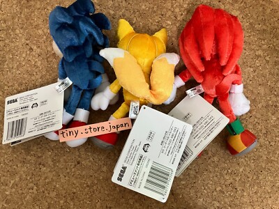 Sonic the Movie Sonic VS Knuckles Plush Mascot Set of 3 Prize SEGA