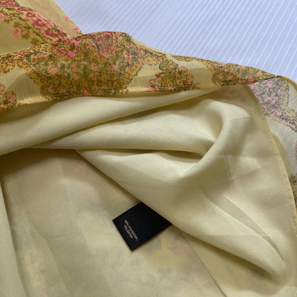 UNDERCOVER Abito Paisley Giallo Victoria's Secret Taglia S P Small