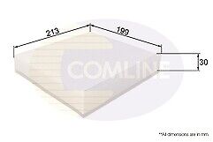 COMLINE EKF173 FILTER FOR INTERIOR AIR PA176746C OE QUALITY