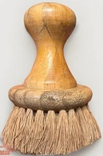 VTG Beechwood Natural Fiber Wooden Round Scrub Brush Eco-Friendly Kitchen Dish