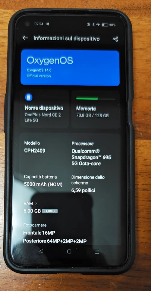 OnePlus Nord CE 2 Lite 5G - 128GB - Nero- come nuovo - Immagine 2 di 4