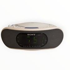 Sony Dream Machine ICF-CD837 Alarm Clock FM/AM CD Clock Radio Retro TESTED