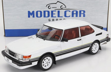 meraviglioso modellino auto pressofuso 1/18 SAAB 900 TURBO 1981 - bianco - edizione limitata