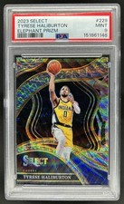 2023-24 Panini Select Tyrese Haliburton Elephant Prizm SSP Courtside #229 PSA 9