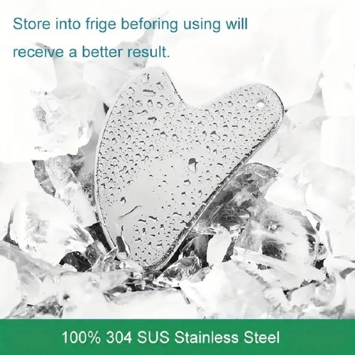 Stainless Steel Gua Sha Facial Tools Set, Metal Guasha Tool for Face and Body... - Picture 7 of 9