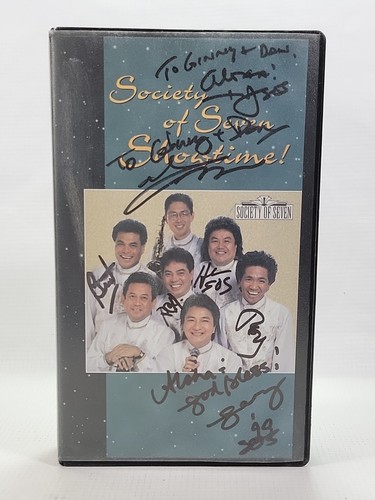 ✍️ SIGNED Society of Seven Showtime VHS Autographed at the Outrigger Showroom - 第 1/5 張圖片