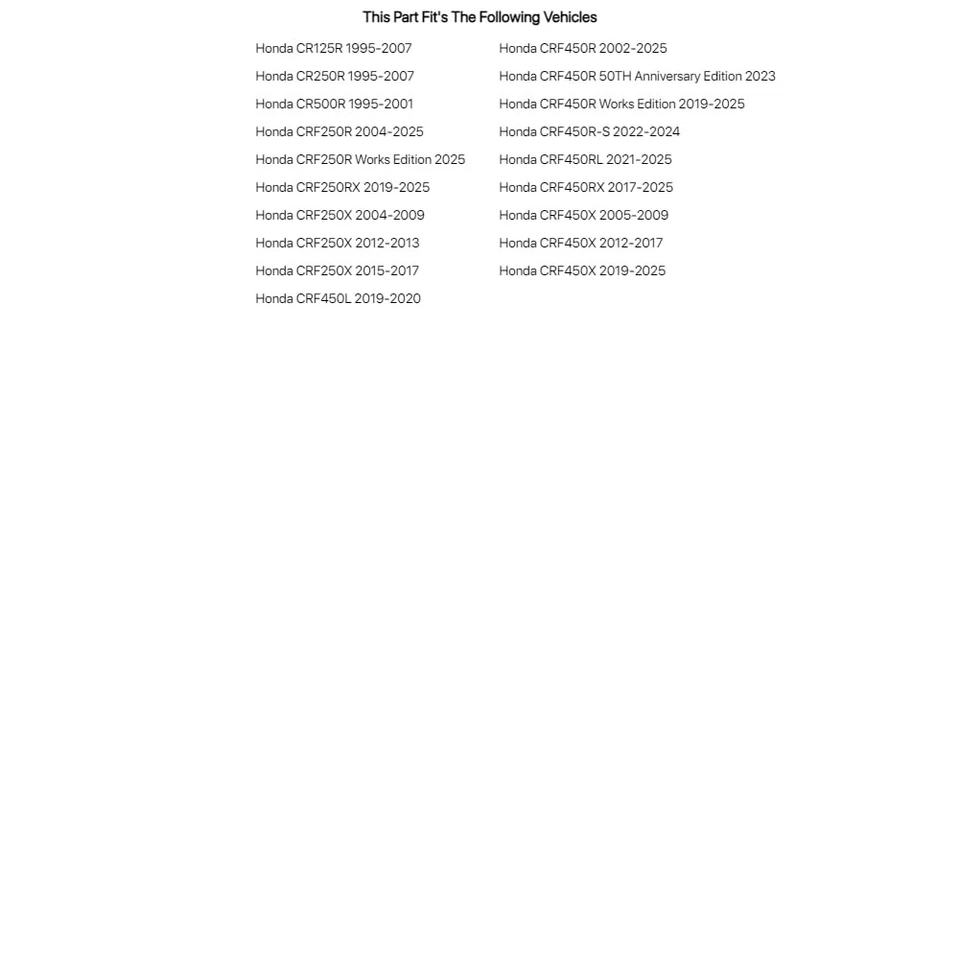 Kit de radios para motocicleta Tusk - radios delanteros 21" negro/petina plateada para Honda CR250R Foto 2 de 3