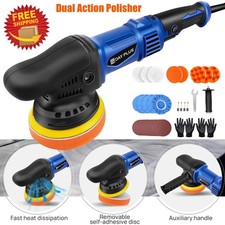 6" Dual Action Car Polisher Buffer Orbital DA Polishing Machine Sander Wax Kit
