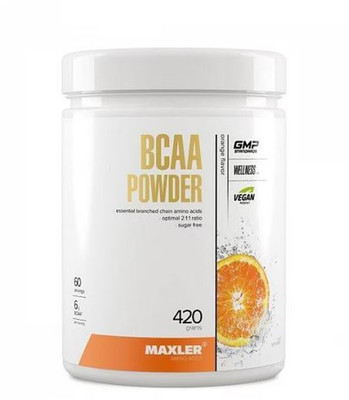 Maxler BCAA 2:1:1 Orange 420g / 60 serv 05/26 + vegane Samples