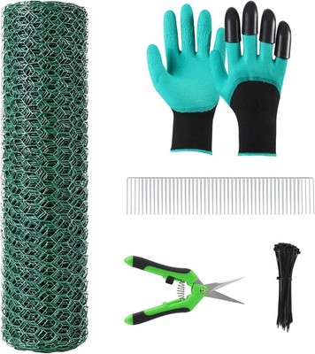 Heavy-Duty Plant Protector Netting Animal Barrier DIY Mesh  Kit for Outdoor