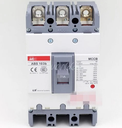 ONE New LS (LG) Switch Circuit Breaker ABS-103B ABS103B ABS 103B 3P 75A