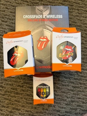 V-MODA Crossfade 2 Wireless Rolling Stones Classic Licks + 3 Shield Kits SEALED