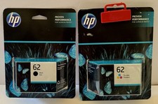 HP 62 Tri-Color  Black Original Ink Cartridge C2P06AN NEW Sealed 2026