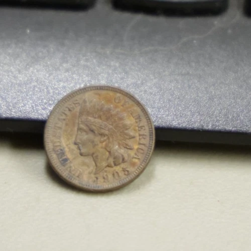 1905 US Indian Cent 1c XF (Discoloration)