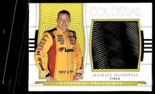 2022 Panini National Treasures Racing Colossal Michael McDowell Tires #RUF-MM