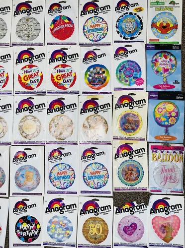 VTG Lot 52 NOS Anagram Balloons multiple Occasions Parties Celebrate 90s/2000s - Picture 2 of 4
