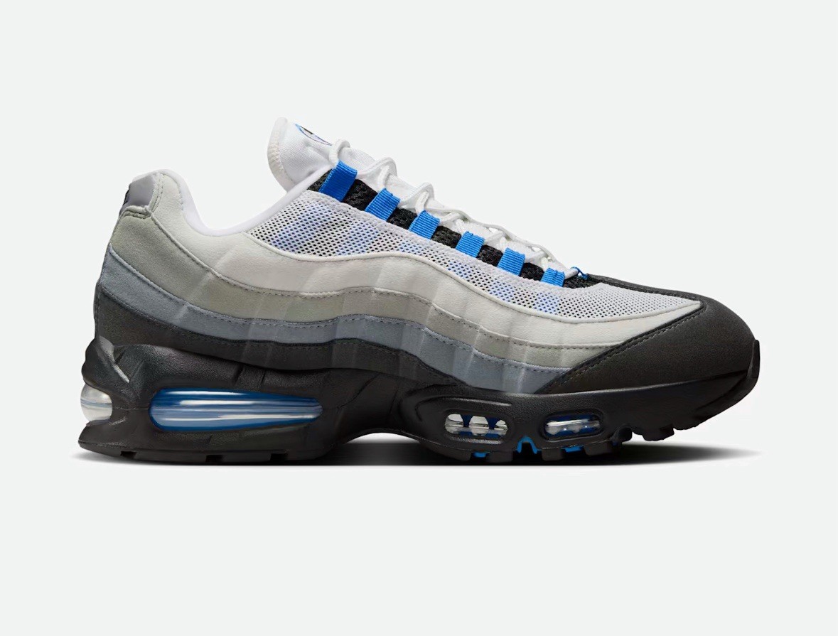 Size 10 - Nike Air Max 95 Cool Grey & Spark Blue Brand New
