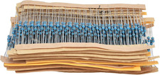 600Pcs Metal Film Resistors 30 Values 1/4W Assortment for DIY Projects Electroni