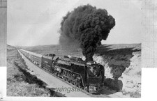 Union Pacific Steam Locomotive 8444 4-8-4 train 1968 Vintage Old Photo Negative